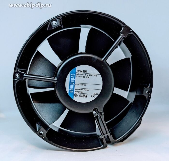 8022078759 Вентилятор Ebmpapst 6224NH 24V DC 1.1A 26W 172x51 круг Hirschmann — изображение 3