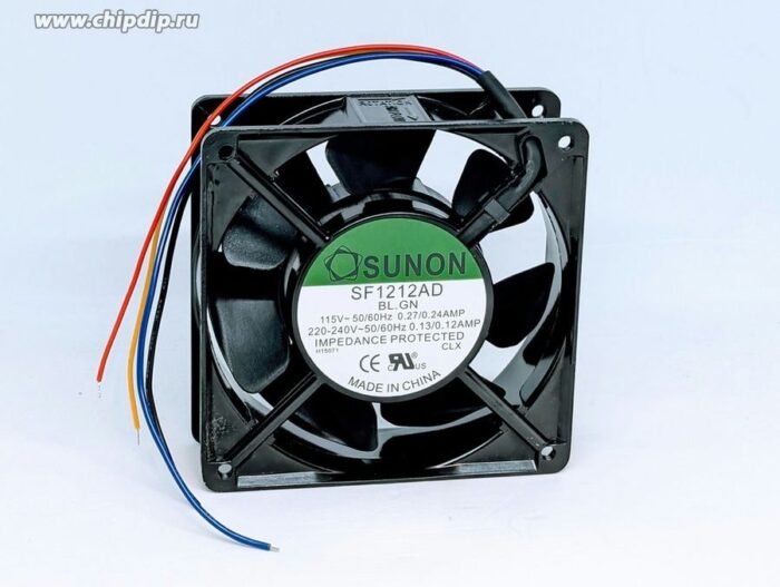 8015635659 Вентилятор SUNON SF1212AD.BL.GN 115/230V 50/60Hz 0.12/0.24AMP 120x38 4pin Hirschmann — изображение 4