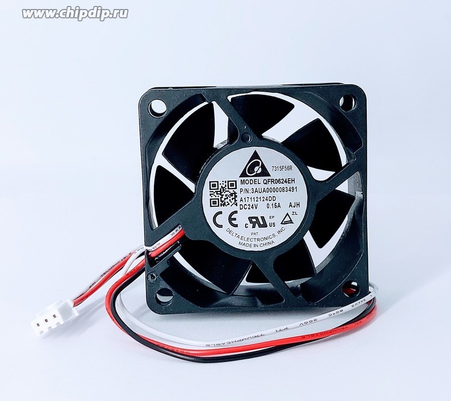 doc038716906 8025401863 Вентилятор Delta Electronics QFR0624EH (3AUA0000083491) 24V DC 0.15A 60X25 3pin () Hirschmann — изображение 1