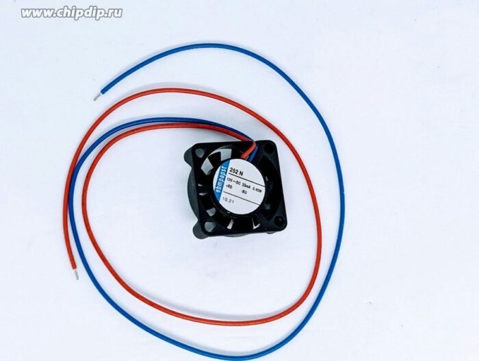 8020025865 Вентилятор Ebmpapst 252N 12V DC 38mA 0.45W 25x8 2pin Hirschmann — изображение 4