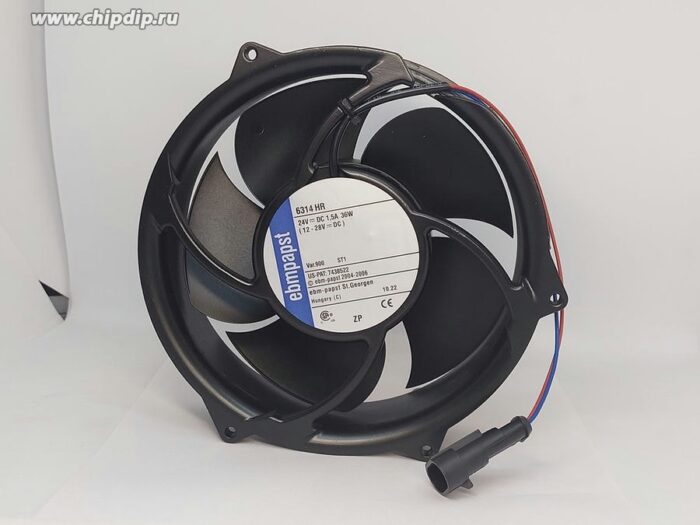 8007682013 Вентилятор Ebmpapst 6314HR 24V DC 1.5A 36W 172x51 Hirschmann — изображение 2