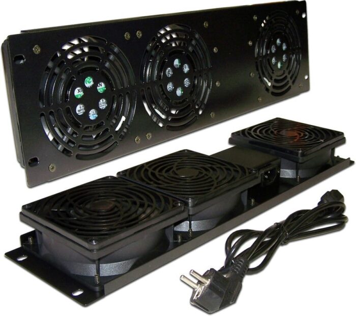 8027148924 Блок 3-х вентиляторов 19 вертикальный, без термостата, 3U -CB-FANV3-RACK Hirschmann — изображение 2