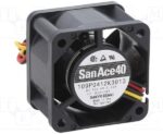 8021935961 Вентилятор Sanyo Denki 109P0412K3013 12V 0,55A 40x40x28mm Hirschmann — изображение 4