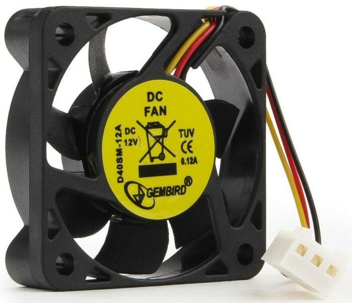 8048462163 Вентилятор Gembird D40SM-12A, 40x40x10, подшипник скольжения, 3pin, провод 7см Hirschmann — изображение 6