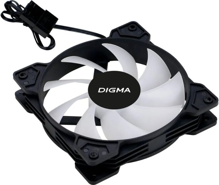 8056079369 Вентилятор для корпуса Digma DFAN-FRGB1 120x120x25mm 3-pin 4-pin (Molex)23dB 125gr LED Ret Hirschmann — изображение 9