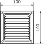 8020554131 4620007780307, Домарт Решетка вентиляционная 100x100 с сеткой, черная 170942 Hirschmann — изображение 2