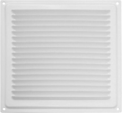 8020554135 4620007780727, Домарт Решетка вентиляционная 200x200 с сеткой, белый 170946 Hirschmann