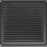 8020554139 4607111624239, Домарт Решетка вентиляционная 200x200, черная 170938 Hirschmann