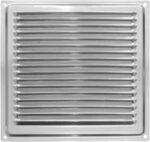 8020554144 Домарт Решетка вентиляционная 200x200 с сеткой, хром 170943 Hirschmann