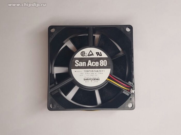 8017873448 Вентилятор Sanyo Denki SanAce 80 109P0824A2011 80x32мм 24V 0.25-0.29A OEM () Hirschmann — изображение 2