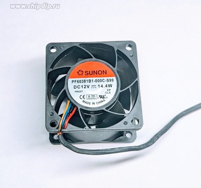 8017126416 Вентилятор Sunon PF60381B1-000C-S99 DC 12V 14.40W 60x38 4pin () Hirschmann — изображение 3