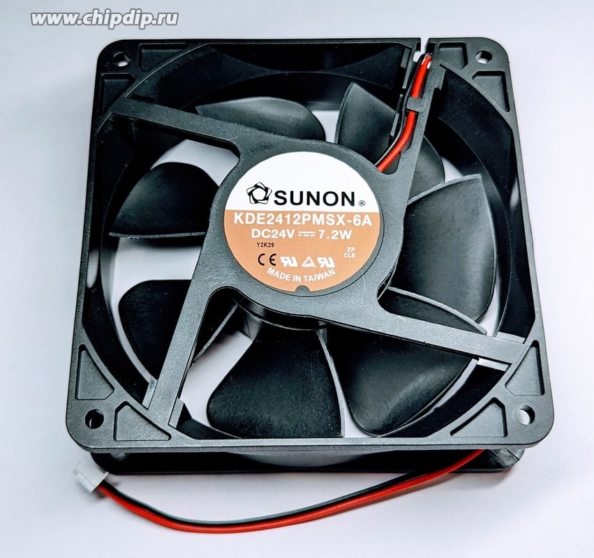 doc039932993 8027329597 Вентилятор Sunon KDE2412PMSX-6A 24V DC 7.2W 120X38 2pin () Hirschmann — изображение 1