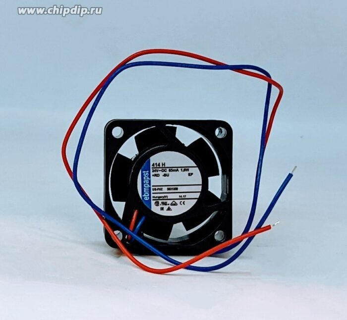 8006080851 414H, Fan Tubeaxial 24VDC Square - 40mm L x 40mm H Sintec 7.9 CFM (0.221m³/min) 2 Wire Leads Hirschmann — изображение 7