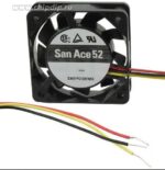 8007277338 109P0524A701, DC Fans DC Axial Fan, 52x52x15mm, 24VDC, Tachometer Hirschmann — изображение 2