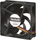 8008665645 9S0912F4011, Fan Tubeaxial 12VDC Square - 92mm L x 92mm H Ball 44.5 CFM (1.25m³/min) 3 Wire Leads Hirschmann