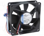 8006942533 8414NHU, Fan Tubeaxial 24VDC Square - 80mm L x 80mm H Ball 46.5 CFM (1.30m³/min) 2 Wire Leads Hirschmann — изображение 4