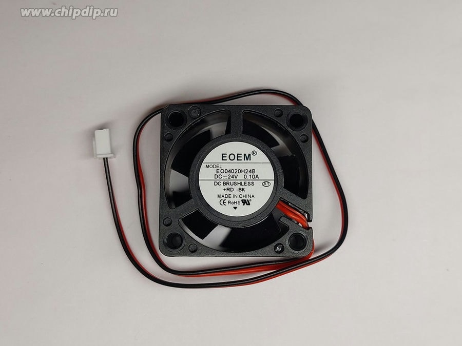 doc040048847 8027785217 Вентилятор EOEM DC Brushless EO04020H24B 24V DC 0.10A 40X20 2pin () Hirschmann — изображение 1