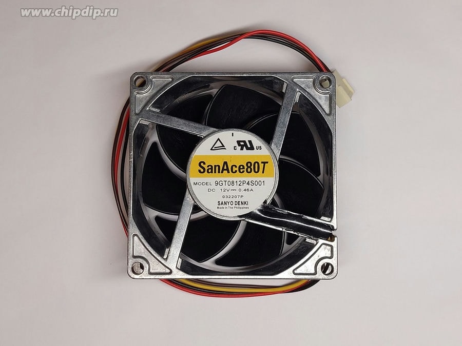 doc040048980 8027748180 Вентилятор Sanyo Denki San Ace 80T 9GT0812P4S001 12V DC 0.46A 80X25 4pin Hirschmann — изображение 1