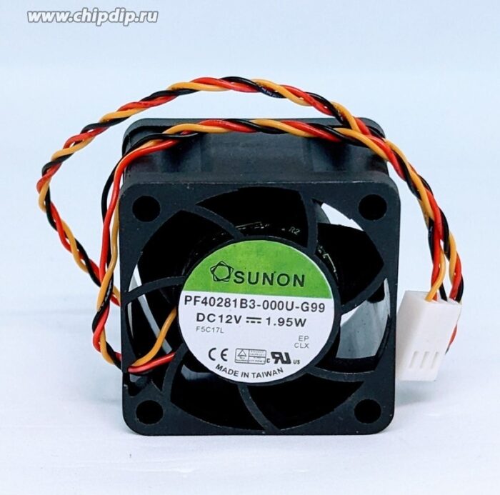 8020797825 Вентилятор Sunon PF40281B3-000U-G99 12V DC 1.95W 40x28 3pin () Hirschmann — изображение 2