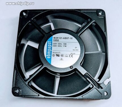 8025395447 Вентилятор Ebmpapst W2K121-AB07-16 5950 230V AC 18/17W 127x38 клемма () Hirschmann