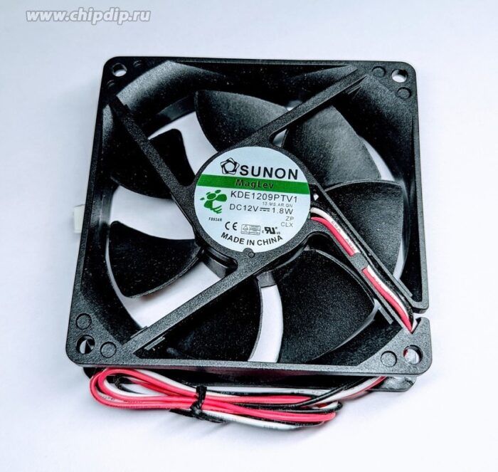 8018972743 Вентилятор Sunon KDE1209PTV1 DC 92x92x25 21V 1.8W 0.15A 3pin Hirschmann — изображение 2