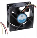8000138600 Axial Fan, 12 V dc, DC Operation, 94.3m³/h, 4.56W, 230mA Max, 80 x 80 x 32mm Hirschmann