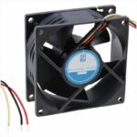 8000138604 Axial Fan, 24 V dc, DC Operation, 94.3m³/h, 4.32W, 150mA Max, 80 x 80 x 32mm Hirschmann