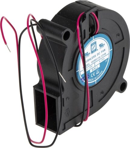 8000138610 Centrifugal Fan, 12 V dc, 4.2cfm, DC Operation, 51.11mm Hirschmann