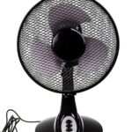 8000161031 Desk Fan 250mm blade diameter 2 speed 230 V with plug: Type G - British 3-pin Hirschmann