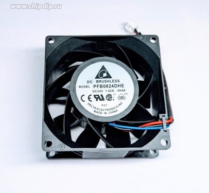8007683136 Вентилятор Delta Electronics PFB0824DHE DC 24v 1.63A 3pin 80x38 Hirschmann