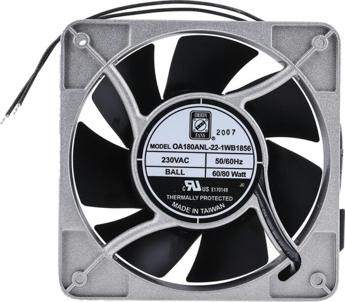 8000655227 Axial Fan, 230 V ac, AC Operation, 679.6m³/h, 80W, IP56, 180 x 180 x 65mm () Hirschmann — изображение 4