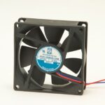8000687791 Axial Fan, 12 V dc, DC Operation, 68m³/h, 1.8W, 180mA Max, IP55, 80 x 80 x 25mm Hirschmann
