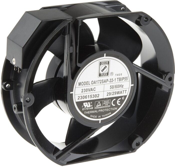 8000793284 Axial Fan, 230 V ac, AC Operation, 383.9m³/h, 29W, 120mA Max, IP55, 172 x 150 x 51mm Hirschmann — изображение 3