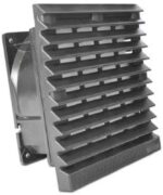 8000793287 Filter Fan, 230 V ac, AC Operation, 113.8m³/h Filtered, 180.1m³/h Unimpeded, IP54, IP55, 148.5 x 148.5mm Hirschmann