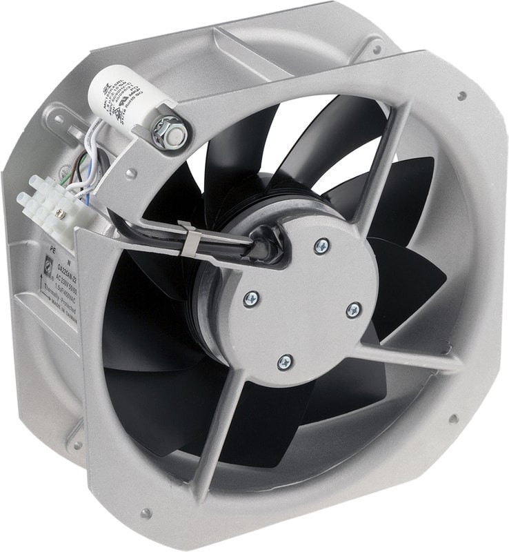 doc040901842 8000795687 Axial Fan, 230 V ac, AC Operation, 1019.4m³/h, 80W, 0.35A Max, IP55, 225 x 225 x 80mm Hirschmann — изображение 1