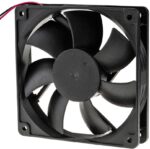 8009102505 Axial Fan, 12 V dc, DC Operation, 122.3m³/h, 3W, 240mA Max, 120 x 120 x 25mm Hirschmann — изображение 3