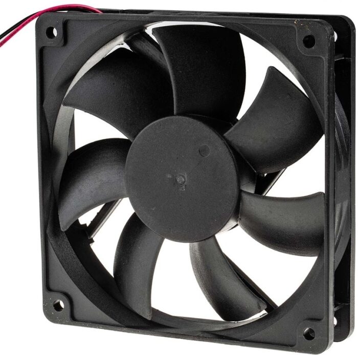 8009102505 Axial Fan, 12 V dc, DC Operation, 122.3m³/h, 3W, 240mA Max, 120 x 120 x 25mm Hirschmann — изображение 3