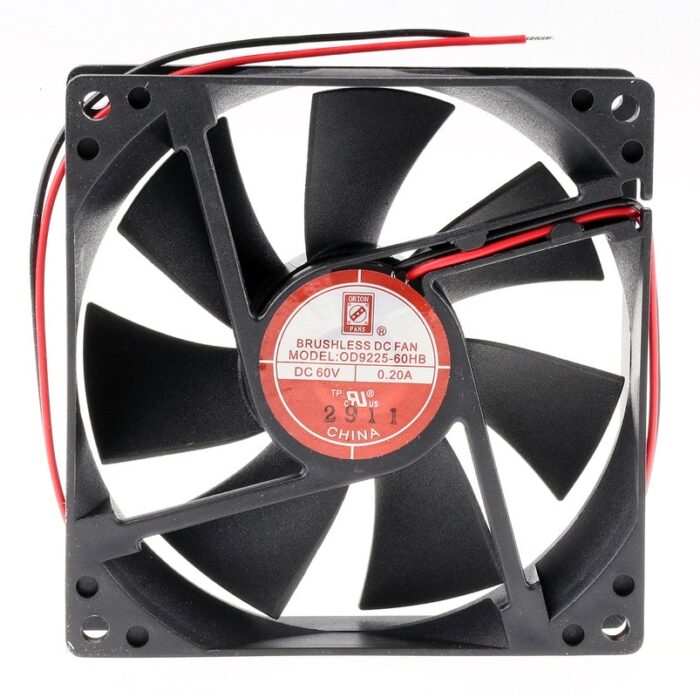 8009188532 Axial Fan, 60 V dc, DC Operation, 117.2m³/h, 12W, 200mA Max, 92 x 92 x 25mm Hirschmann — изображение 4