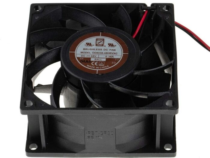 8009200345 Axial Fan, 48 V dc, DC Operation, 168.2m³/h, 14W, 300mA Max, 80 x 80 x 38mm Hirschmann — изображение 4