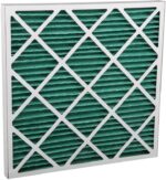 8009239182 Cotton, PET Pleated Panel Filter, G4 Grade, 8 MERV Rating, 594 x 594 x 45mm Hirschmann