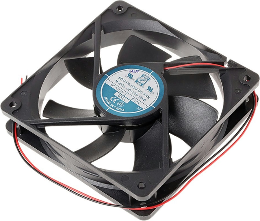 doc040932798 8009250952 Axial Fan, 12 V dc, DC Operation, 151.2m³/h, 5W, 370mA Max, 120 x 120 x 25mm Hirschmann — изображение 1
