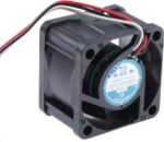 8009250953 Axial Fan, 12 V dc, DC Operation, 20.4m³/h, 2.64W, 200mA Max, 40 x 40 x 28mm Hirschmann