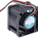 8009250953 Axial Fan, 12 V dc, DC Operation, 20.4m³/h, 2.64W, 200mA Max, 40 x 40 x 28mm Hirschmann