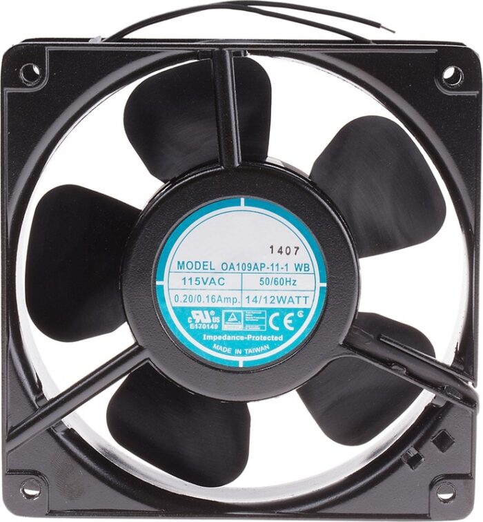 8009282700 Axial Fan, 115 V ac, AC Operation, 186.9m³/h, 15W, 120 x 120 x 38mm Hirschmann — изображение 3