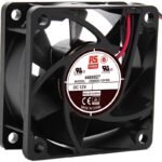 8009466847 Axial Fan, 12 V dc, DC Operation, 39.1m³/h, 2.8W, 230mA Max, 60 x 60 x 25mm Hirschmann