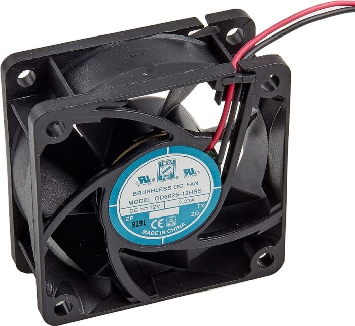 8009466847 Axial Fan, 12 V dc, DC Operation, 39.1m³/h, 2.8W, 230mA Max, 60 x 60 x 25mm Hirschmann — изображение 3