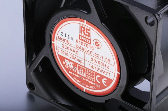 8009483863 Axial Fan, 230 V ac, AC Operation, 51m³/h, 12W, 60mA Max, 80 x 80 x 38mm () Hirschmann — изображение 6