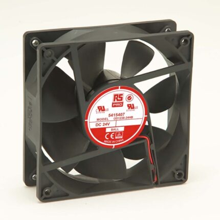 8009612081 Axial Fan, 24 V dc, DC Operation, 178.4m³/h, 7W, 320mA Max, 120 x 120 x 38mm Hirschmann