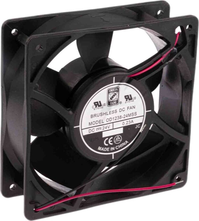 8009612093 Axial Fan, 24 V dc, DC Operation, 163.1m³/h, 4.8W, 230mA Max, 120 x 120 x 38mm Hirschmann — изображение 3