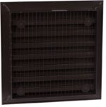 8009649992 Brown Aluminium Louvre, Parallel Slat, 351 x 351mm Hirschmann — изображение 3